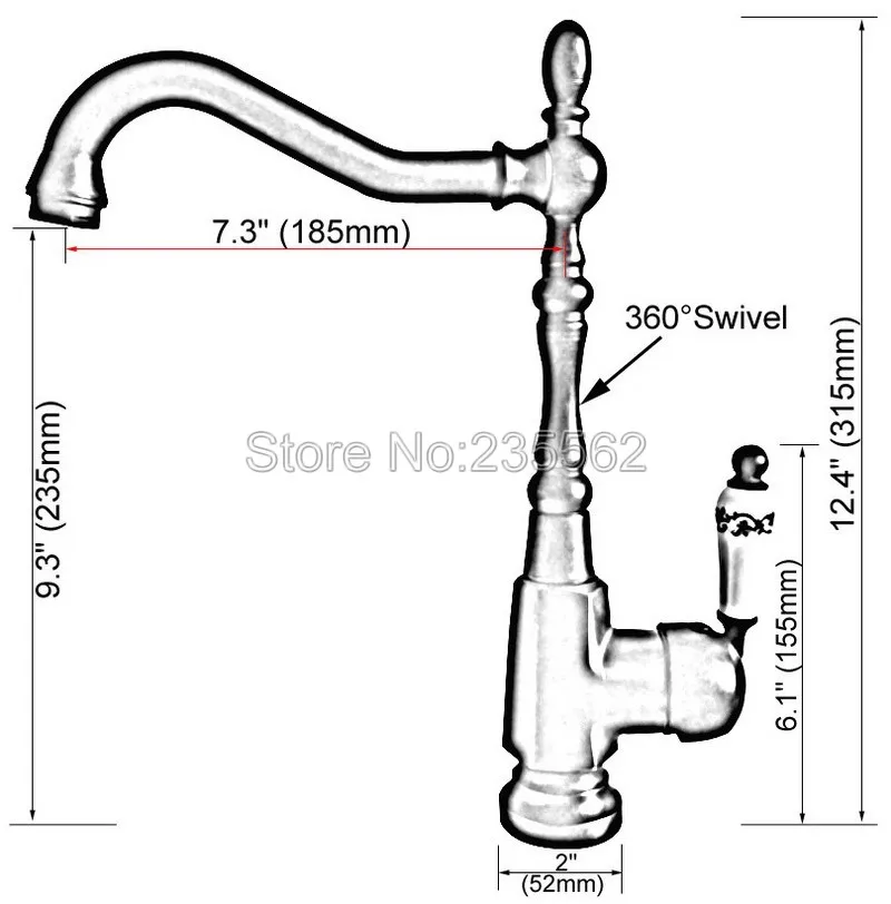 antique red copper kitchen sink faucet washbasin faucets ceramic lever cold hot water mixer bathroom taps deck mounted lnf418 free global shipping