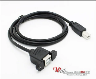 Удлинитель для порта принтера USB - B с отверстием винта может быть зафиксирован