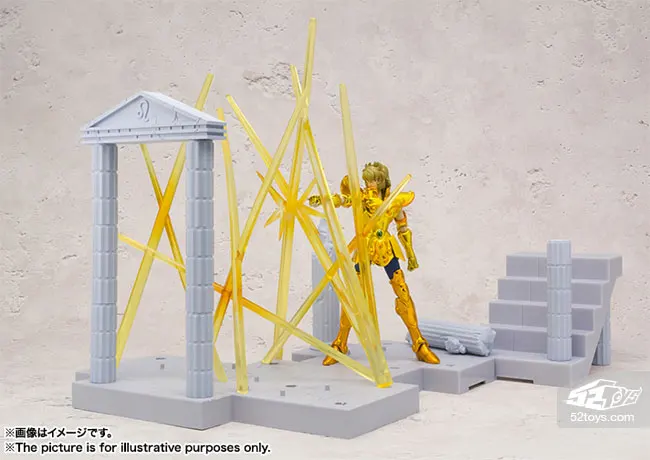 Bandai D. D. Панорама сцена святая Сейя Золотой Миф Ткань Shiryu Shun shaka Athena seiya фигурка модель 10 см