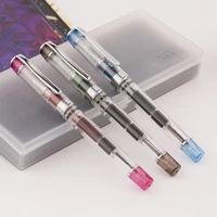 1 piece color transparent pen student office writing practice fountain pen free shopping