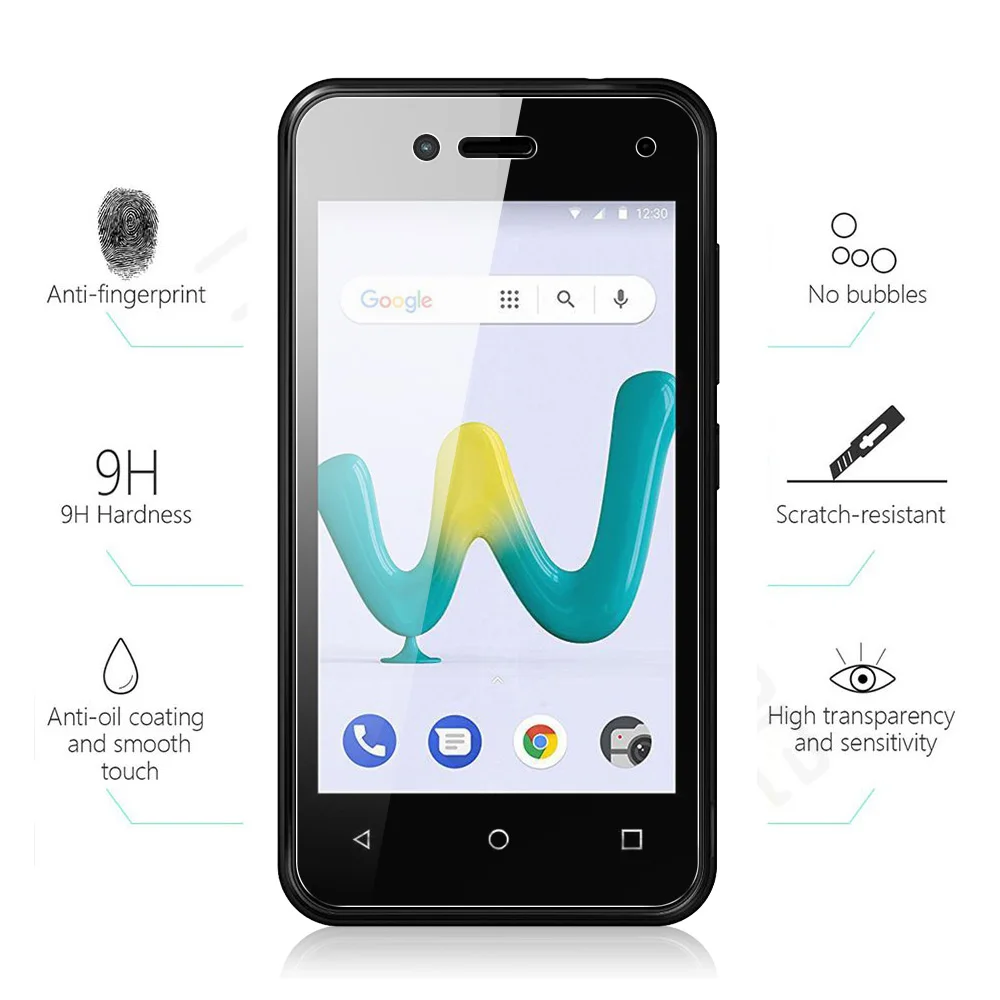 Закаленное стекло JONSNOW для Wiko Sunny 3 5 0 &quot9 H 2.5D Взрывозащищенная защитная пленка