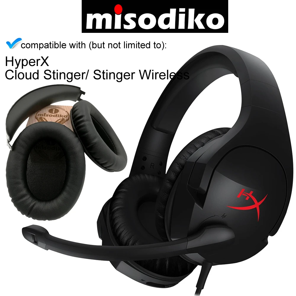 Сменные амбушюры misodiko накладки и повязки на голову для беспроводной игровой