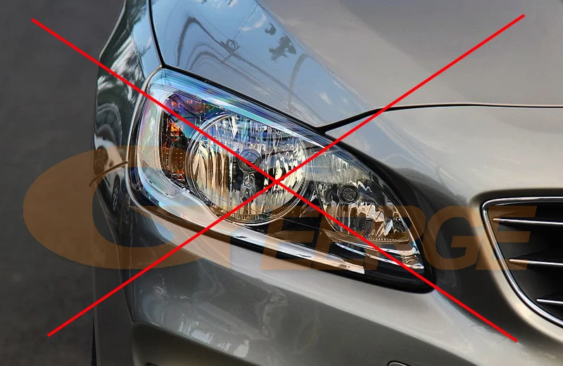 Для Volvo S60 S60L V60 ксенон RF контроллер Bluetooth мульти-Цвет ультра яркий RGB светодиодный Ангельские глазки комплект