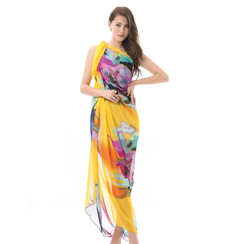 Классический ретро шарф с принтом для женщин осень Париж пряжа шаль обернуть