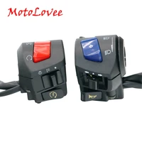motolovee motorbike handlebar left right switches horn turn signal headlight electric start handlebar controller switch