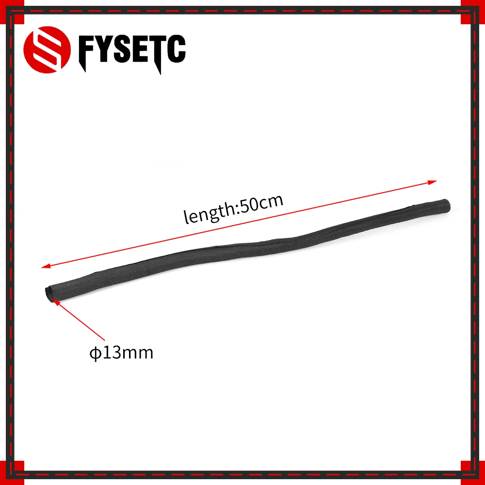 

3D Printer Parts L 50CM OD 13mm Textile Sleeve Cable Wire Wrapping Connected Cable For Prusa i3 MK2S/MK2.5/MK3 Hotend Extruder