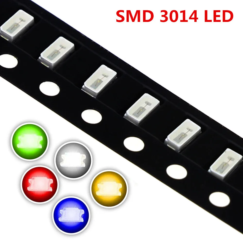 100 шт./лот SMD 0805/0603/1206/3014 Led ультра яркий красный/синий/желтый/белый светодиод |