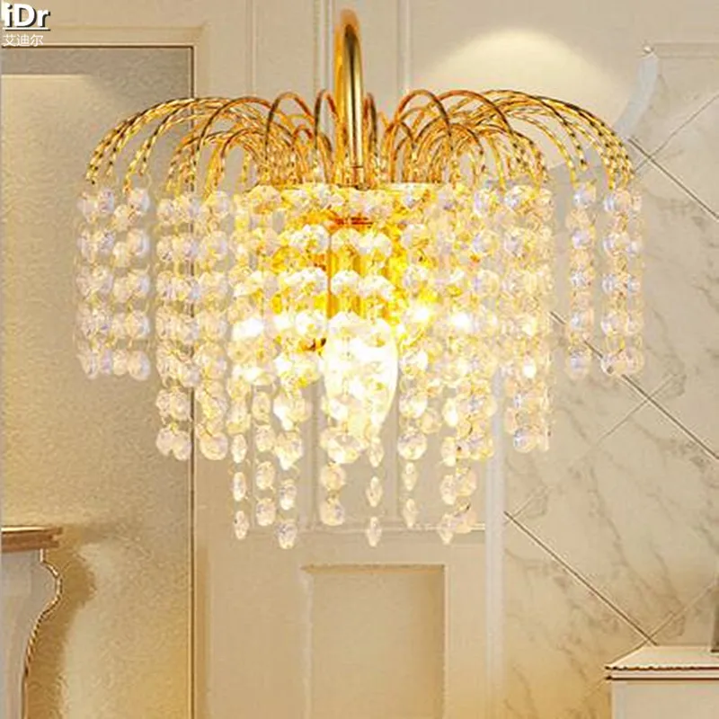 Хрустальная креативная прикроватная лампа для гостиной спальни прохода