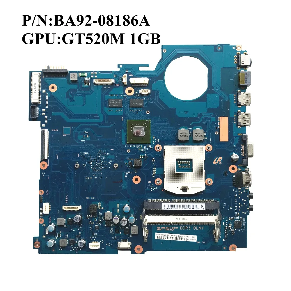 Оригинальное для Samsung RV520 NP-RV520 Материнская плата ноутбука GT520M 1 ГБ DDR3 HM65 BA92-08186A
