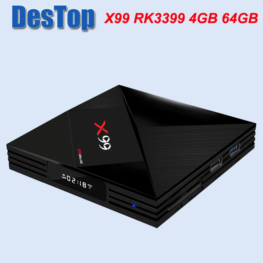 X99 4 Гб 64 Гб Rockchip RK3399 Android 7,1 tv BOX 802.11AC 2,4G 5G Dual wifi BT4.1 1000M LAN USB3.0 type-c медиаплеер I8 опция