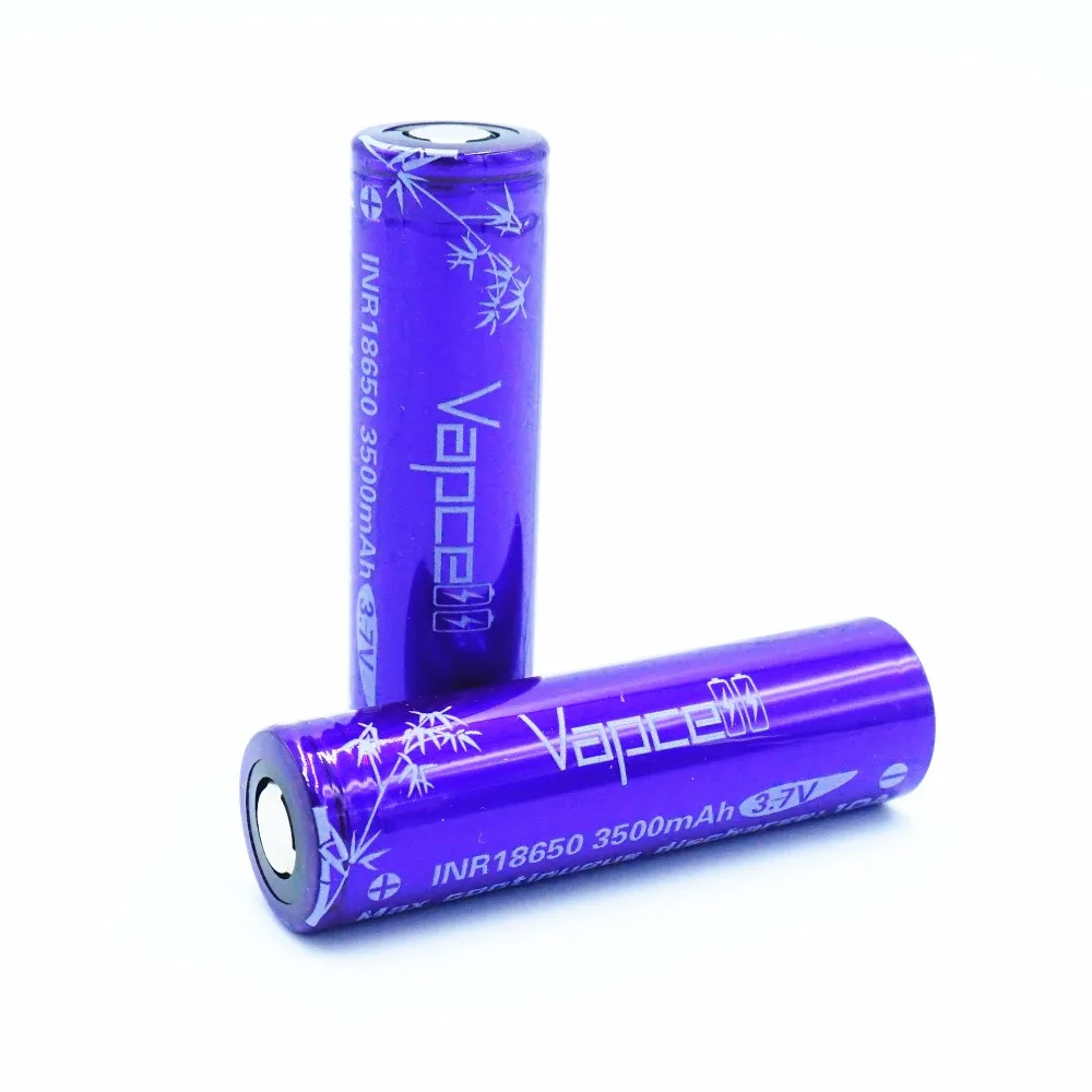 Бесплатная доставка 4 шт. батарея VAPCELL 18650 3500 мАч 10 А литиевый аккумулятор 3 7 в