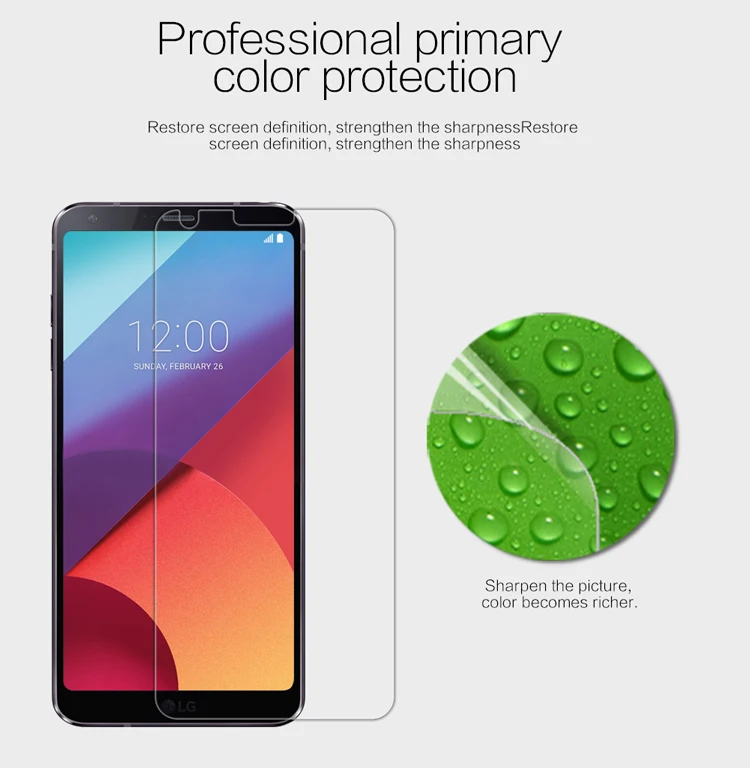 Оригинальный Nillkin матовый устойчивый к царапинам или HD Защитная Плёнки для LG G6