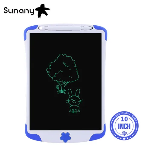 blue 10 inch Sunany 1" цифровой рисунок детский подарок графический планшет ЖК-планшет с ручкой ультра-тонкая панель электронный почерк коврик - Цвет: blue 10 inch