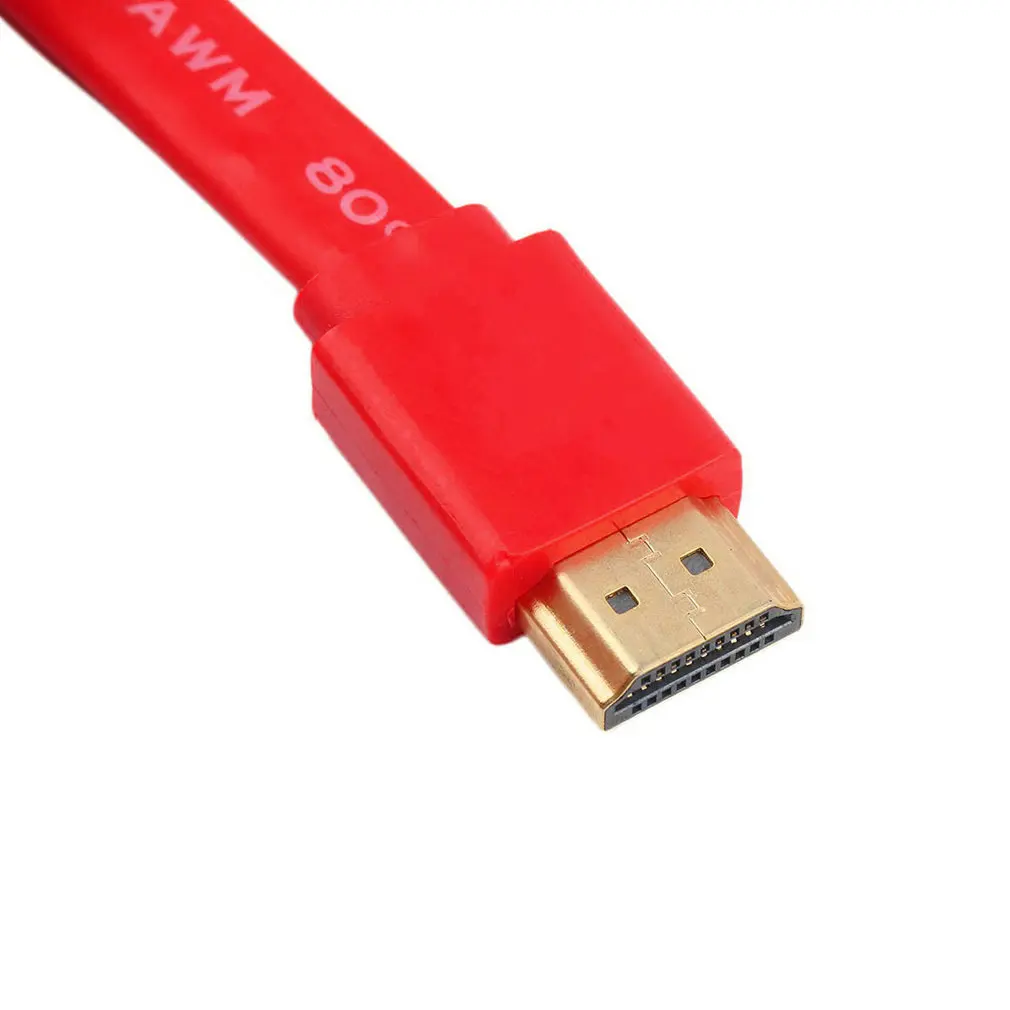 Профессиональный 1,5 м/3 м/5 м кабель HDMI позолоченный штекер 1080P 3D для hdtv-компьютер Android ТВ плоский кабель HDM Одежда высшего качества
