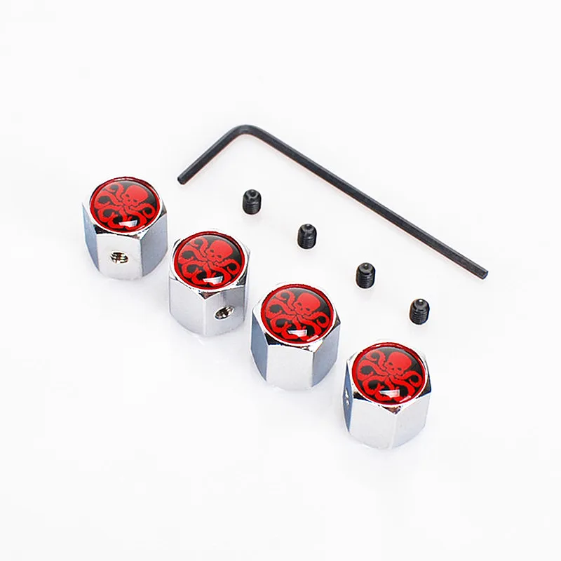 FDIK 4 шт/se Металл "R" Клапан стебли Эмблема колеса автомобиля колпачки вентиля
