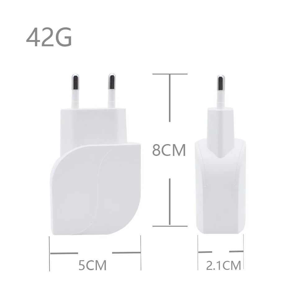 YUSEE ЕС Plug 2 Порты USB Зарядное устройство 5 В 2A сетевой адаптер мобильный телефон Micro