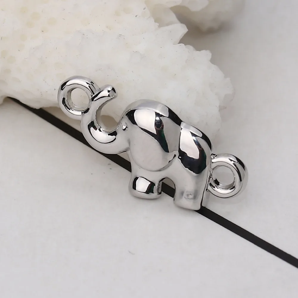 DoreenBeads разъемы из сплава цинка на основе слона животного золотого и серебряного