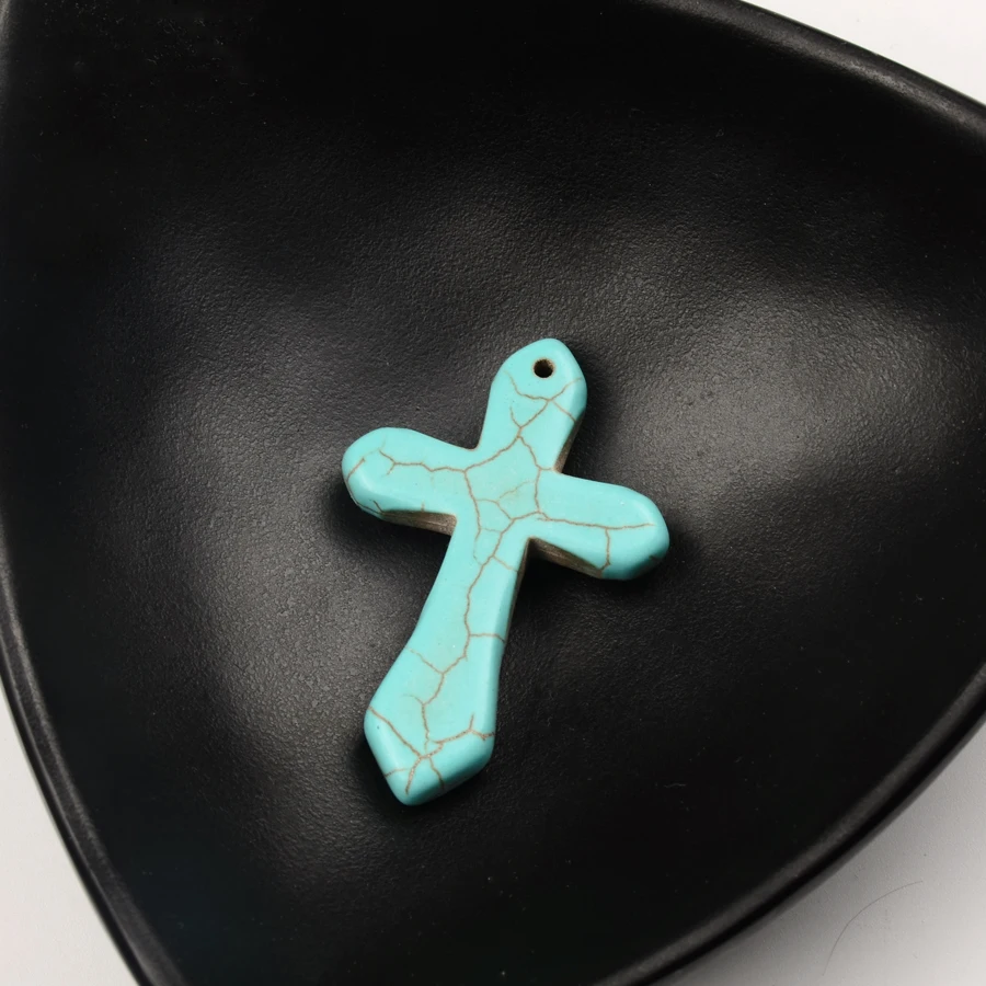 5 шт./лот оптовая продажа бусины из натурального синего камня Howlite для