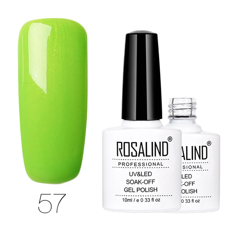 RD57 Гель ROSALIND 1, 10 мл,, чистый цвет, серия, Гель-лак для ногтей, повседневный Гель-лак, УФ светодиодный, для маникюра, для наращивания ногтей - Цвет: RD57