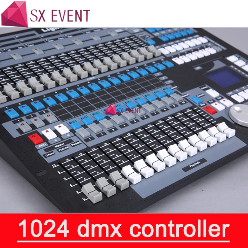 1024 канала DMX512 DMX Контроллер Консоль DJ Диско Оборудование Осветительные консоли Профессиональные сценические световые приборы управление включено
