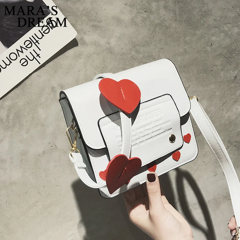 Роскошная Брендовая женская сумка Mara's Dream дизайнерская однотонная Сумка конверт в форме сердца мини через