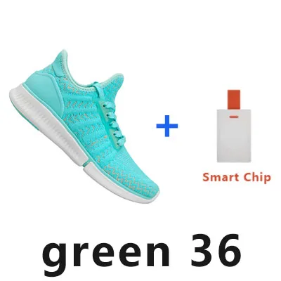 Green 36 Оригинальные Xiaomi Mijia женские умные туфли женские профессиональные спортивные кроссовки для бега Поддержка приложения для смартфона - Цвет: Green 36