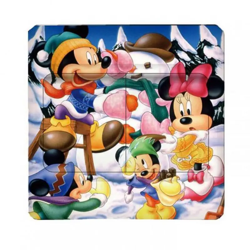 2 шт. хит продаж детские цветные наклейки с Микки Маусом декоративные для