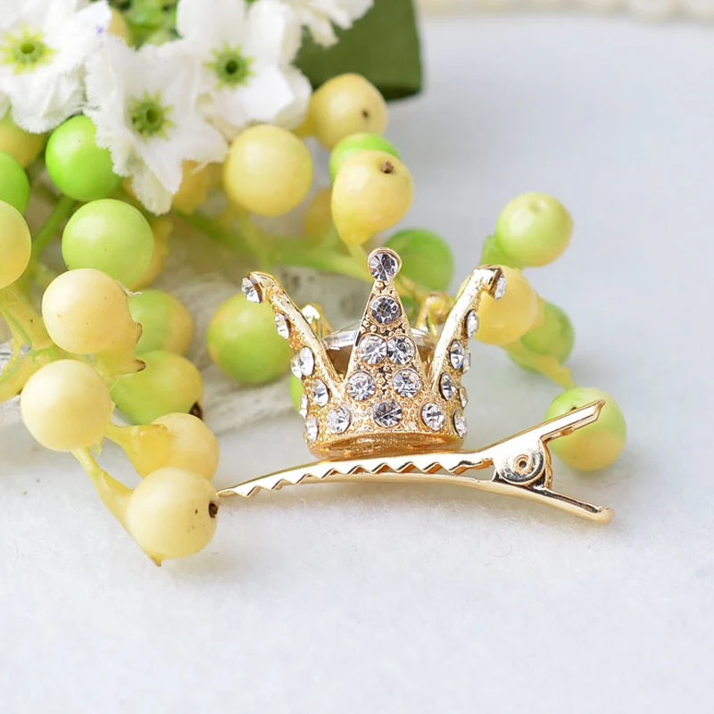 Распродажа 1 шт. Модный Блестящий Кристалл для маленьких девочек Заколка волос с