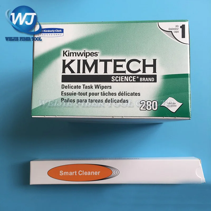 280 шт./кор. волоконно оптический Чистка kimсалфетки мусорная Бумага + очиститель