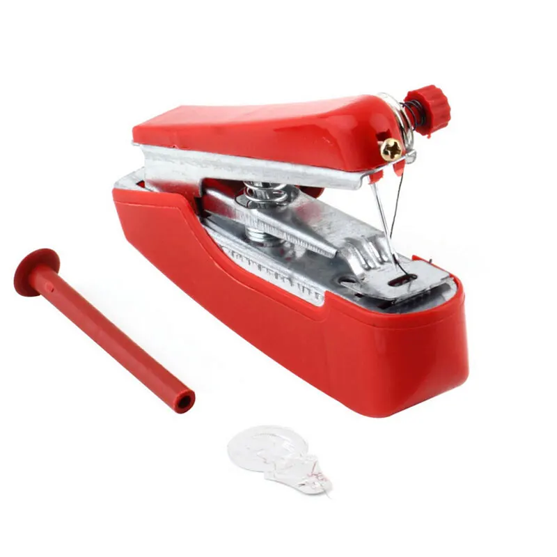 Мини-швейная машина портативный ручная машинка работа швейные инструменты ткань