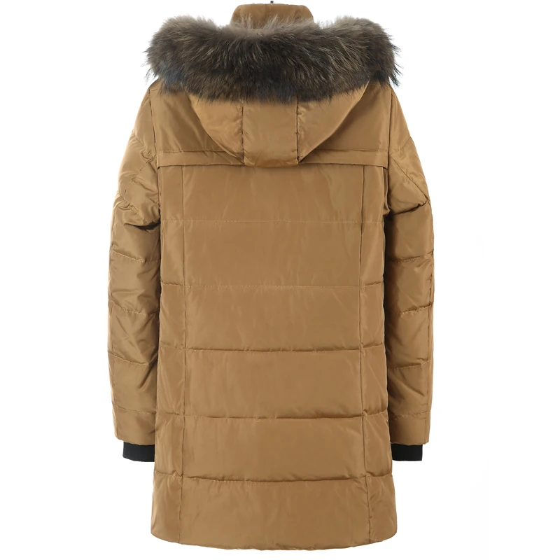 Новая Толстая мужская куртка на 90% белом утином пуху зимняя верхняя одежда пальто