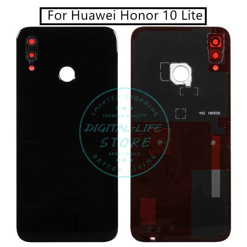 Оригинальный чехол для Huawei Honor 10 Lite задняя крышка батарейного отсека стекло