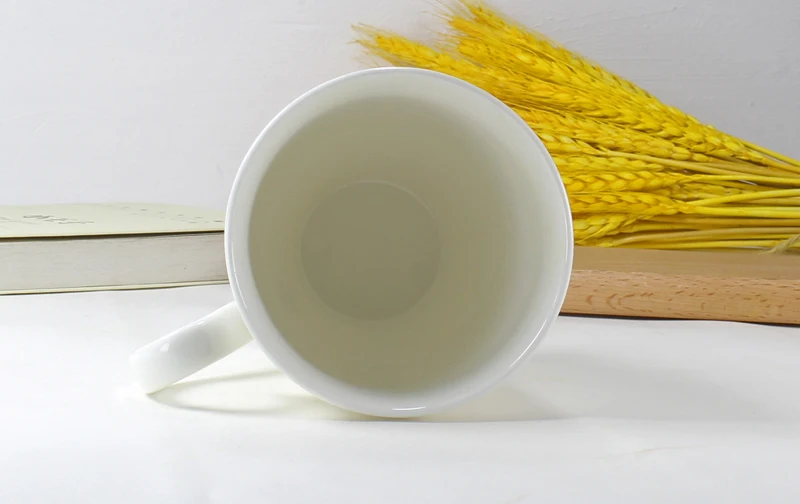 300ML. plain whitebone china coffee mug porcelain tumbler for tea ceramic cup taza cafe thermo couple | Дом и сад