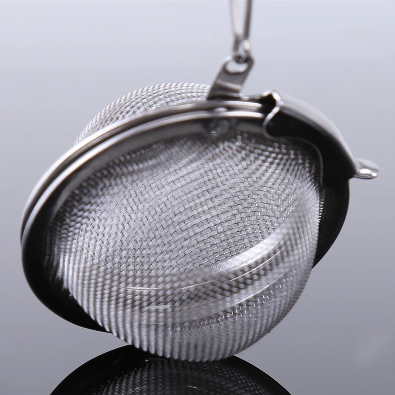 Durable Silver Reusable Stainless Mesh Herbal Ball Tea Spice Strainer Teakettle Locking Filter Infuser 773775 | Дом и сад