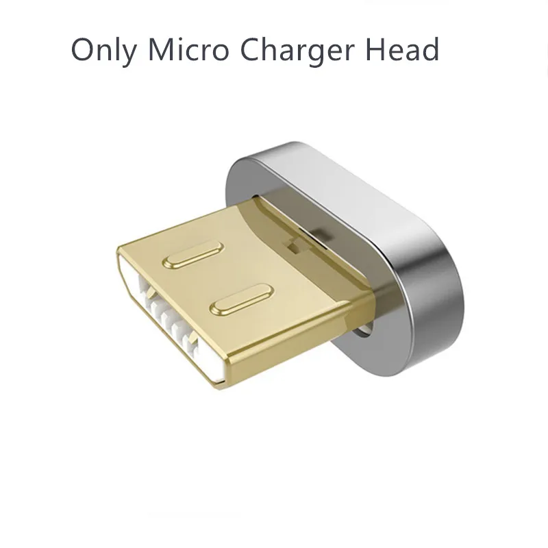 Micro Charger Head 1 м Магнитный USB кабель для iPhone Xs Max 8 7 6 type C зарядное устройство и микро зарядное устройство для мобильных телефонов Android - Тип штекера: Micro Charger Head