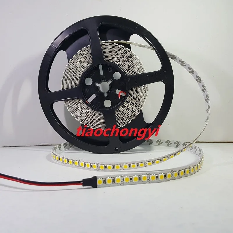 5 м 5050 холодный белый/теплый белый DC12V 600LED 120led/M светодиодная лента Гибкая не