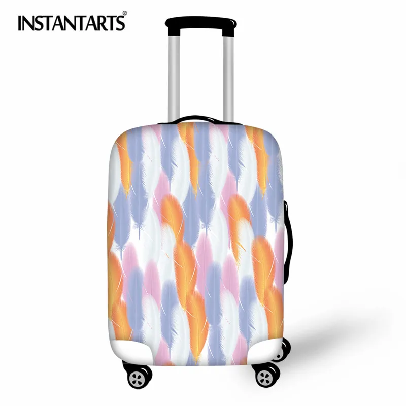 

INSTANTARTS Luggage Cover Feather Travel Accessories Thicken Luggage Cover Trunk Case Baggage Covers Suitcase Protective 18-30