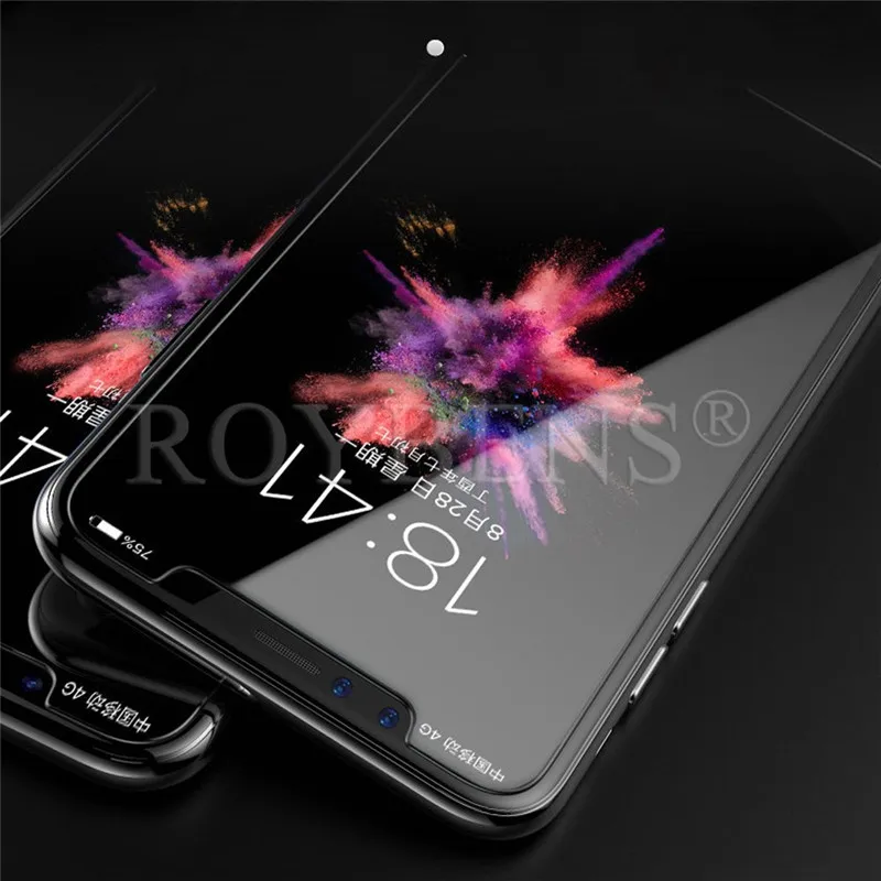 5D изогнутое закаленное стекло для iPhone XS Max полное покрытие краев Защита экрана X