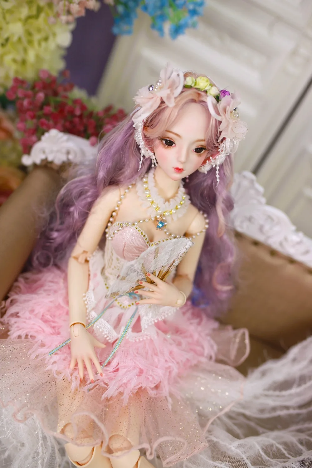 Одежда для 1/3 BJD кукла 62 см изысканное платье ручной работы Высокое качество Ледяной, SD
