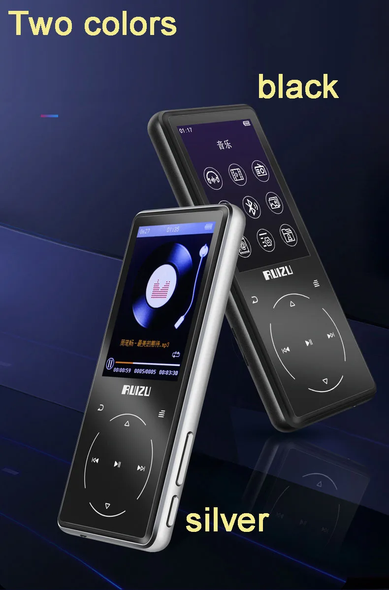 Ruizu D16 8/16/40/80 Гб металлический Bluetooth MP4 музыкальный плеер встроенный динамик с FM