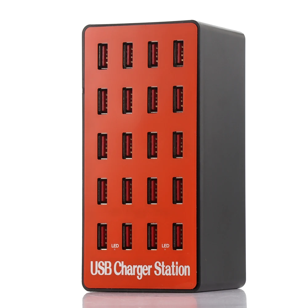 Настенный USB разветвитель с 20 портами адаптер для зарядного устройства умная