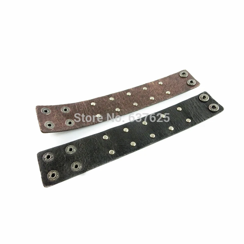 Браслет мужчины ретро панк человеческая голова заклепок регулируемым кожа