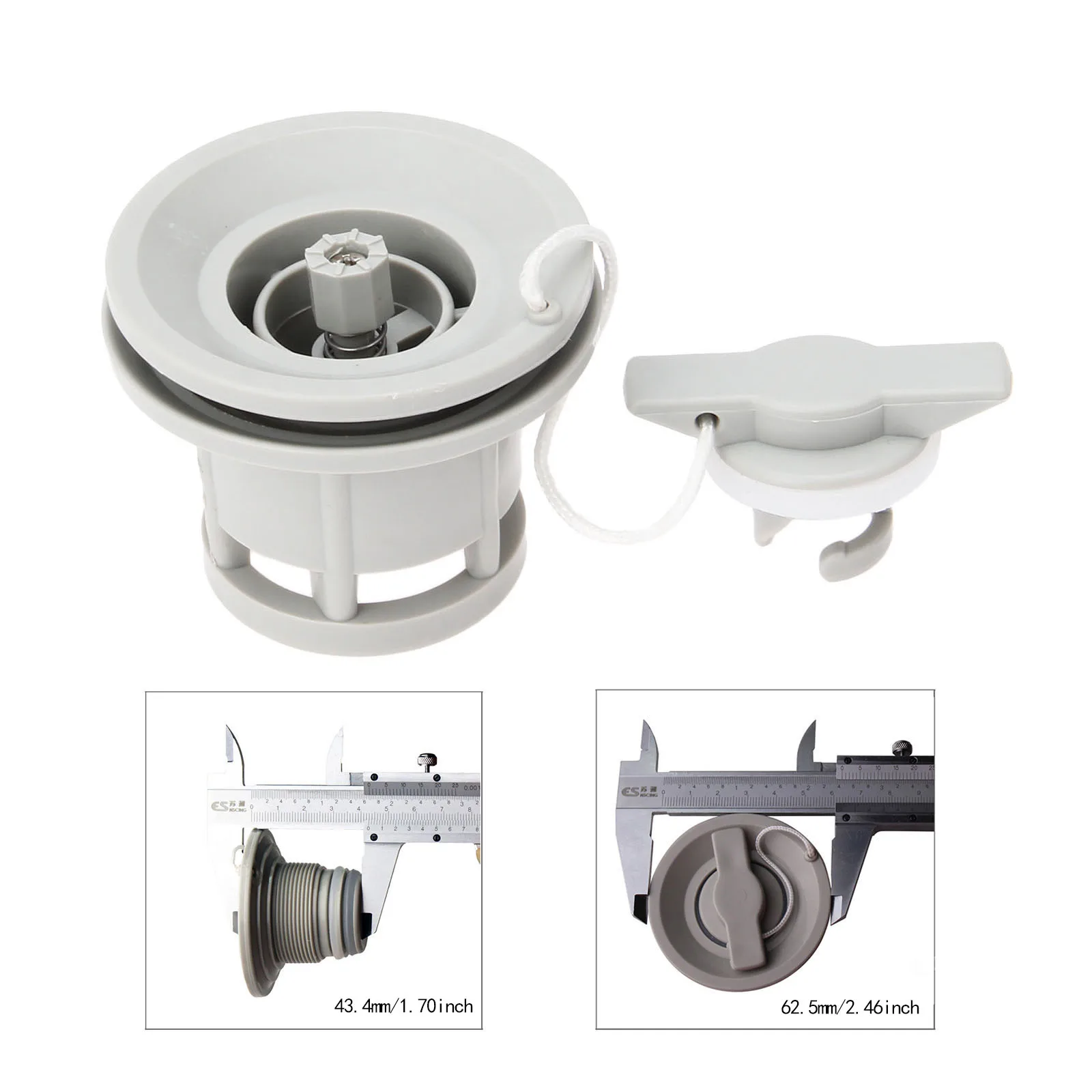 Клапан воздушный POM с двойным уплотнением 6 отверстий включает