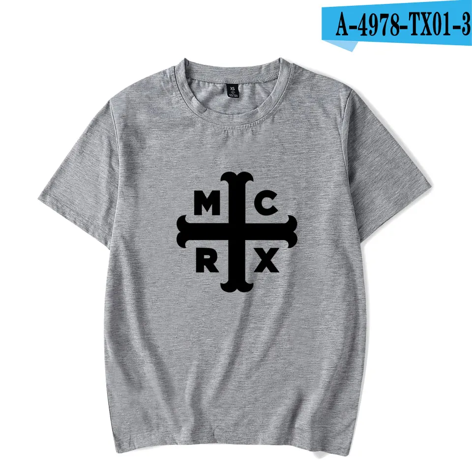 gray My Chemical Romance футболка s крутая модная летняя футболка s мужские и женские футболки Повседневная футболка унисекс футболка с коротким рукавом топы - Цвет: gray