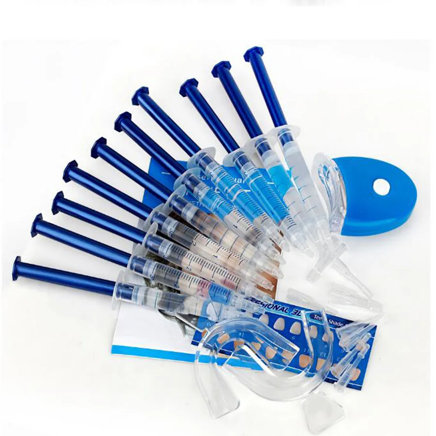 

Free fast shipping 35% Carbamide Peroxide gel home teeth whitening kits, 10pcs teeth whitening gel in tooth bleaching kit