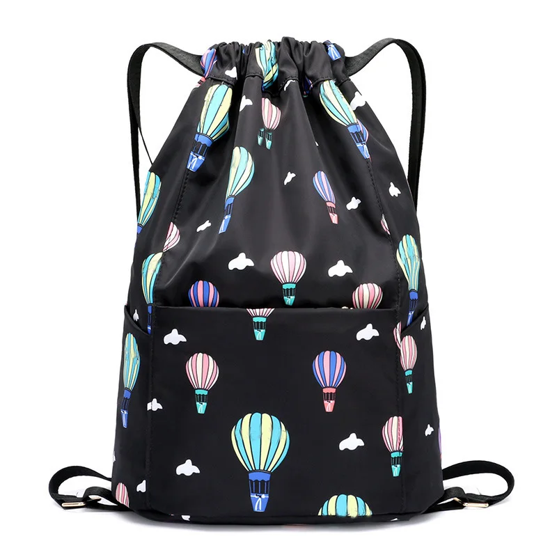 

Fashion Nylon Backpack Pulling Rope Bundle Bag Women Men Drawstring Bags for Girls Travel Beach Backpack Teenagers Shoulder Bag