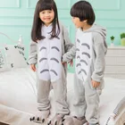 Пижама для девочек новые детские унисекс pijamas Тоторо малыш мультфильм животных Косплэй Пижама Onesie пижамы Толстовка