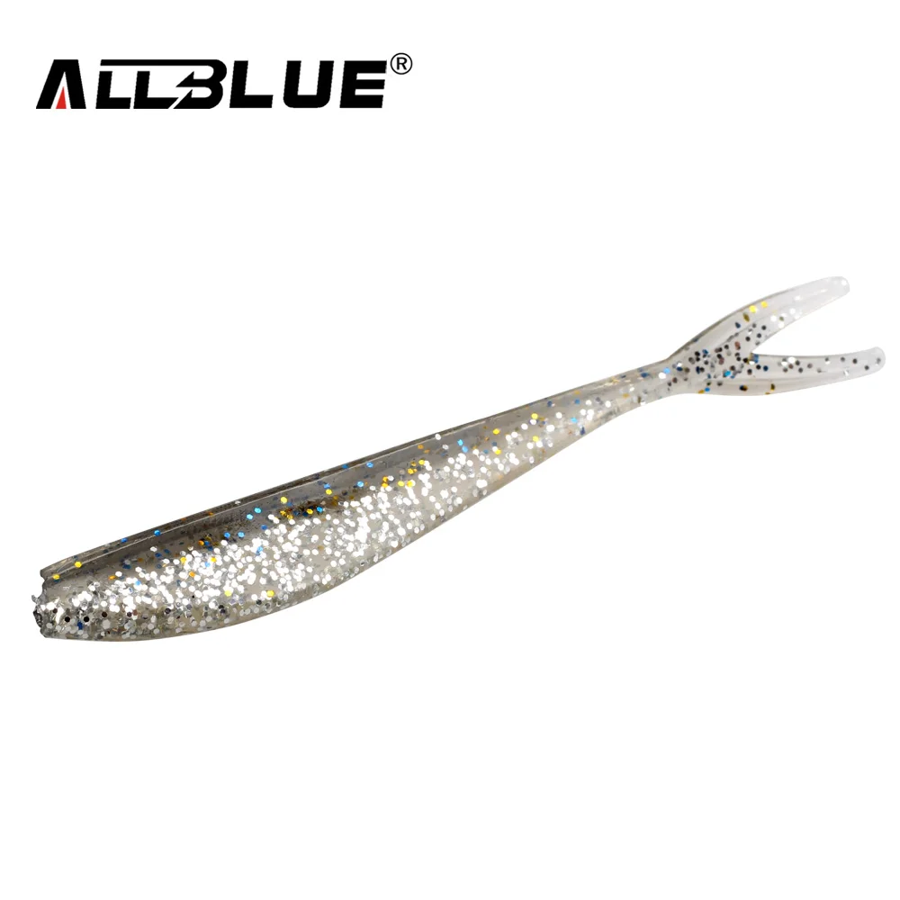 ALLBLUE 12 шт./лот 1 5 г/7 см Мягкая приманка рыболовная Shad Jerkbait силиконовая в виде