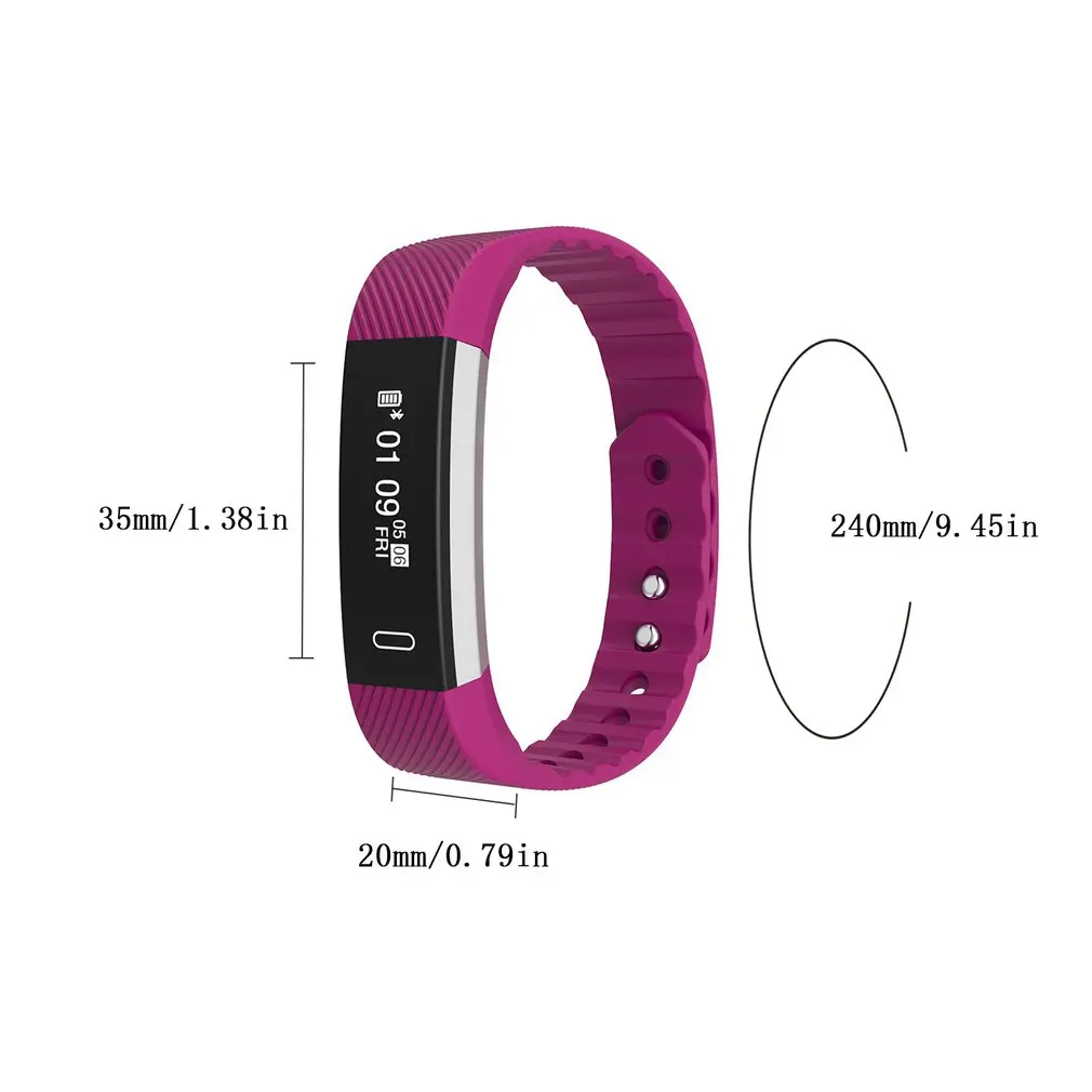 ID115 Многофункциональный NFC Braclet монитор сердечного ритма в режиме реального времени шагомер спортивный унисекс Интеллектуальный браслет