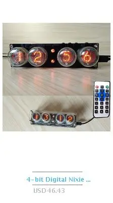 5V цифровые Nixie трубки часы QS30-1 ZM1020 винтажные Ретро настольные часы без трубки модуль